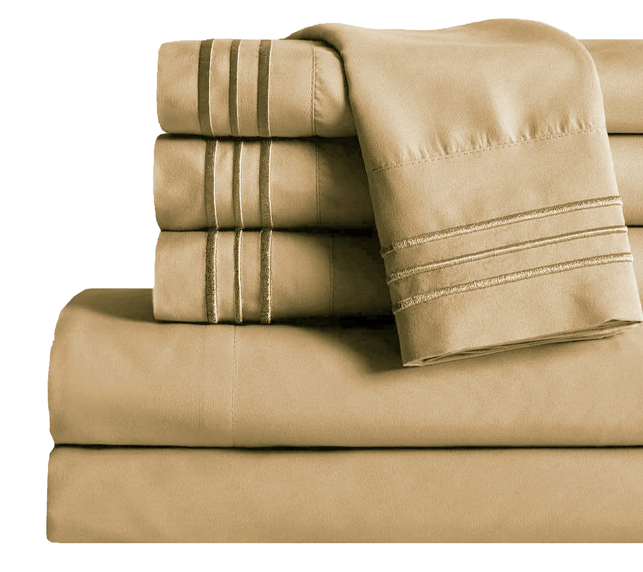 Hotel-Style Cooling Deep-Pocket Sheet Set, 6 Pieces