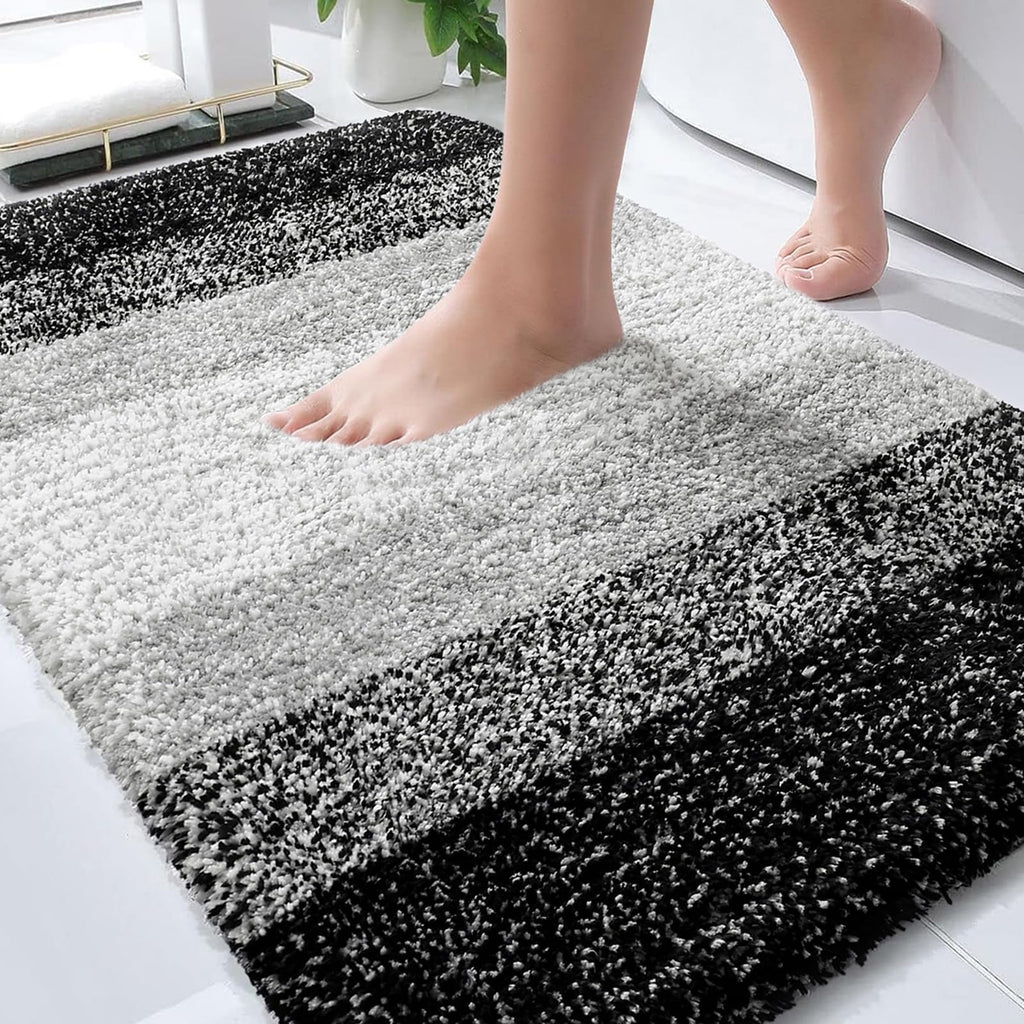 Plush Quick-Dry Absorbent Microfiber Bathroom Mat
