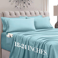 Mocassi Queen Sheet Set - Luxury Hotel 1800 Premier Bedding Sheets & Pillowcases - Ultra Soft Breathable & Cooling Bed Sheets - Deep Pocket - Wrinkle Resistant - 6 Piece Set
