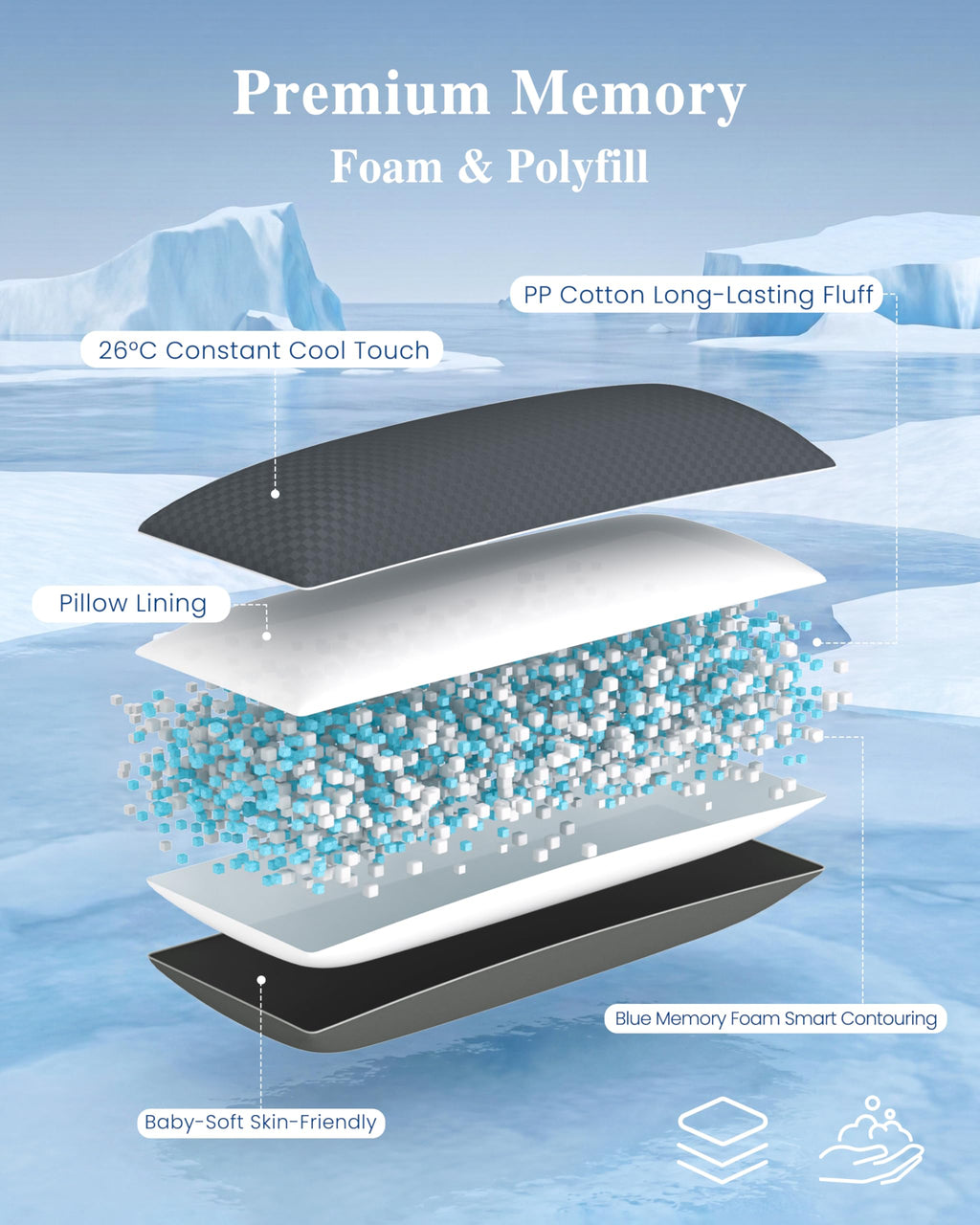 Cold-Touch Cooling Body Pillow for Side Sleepers