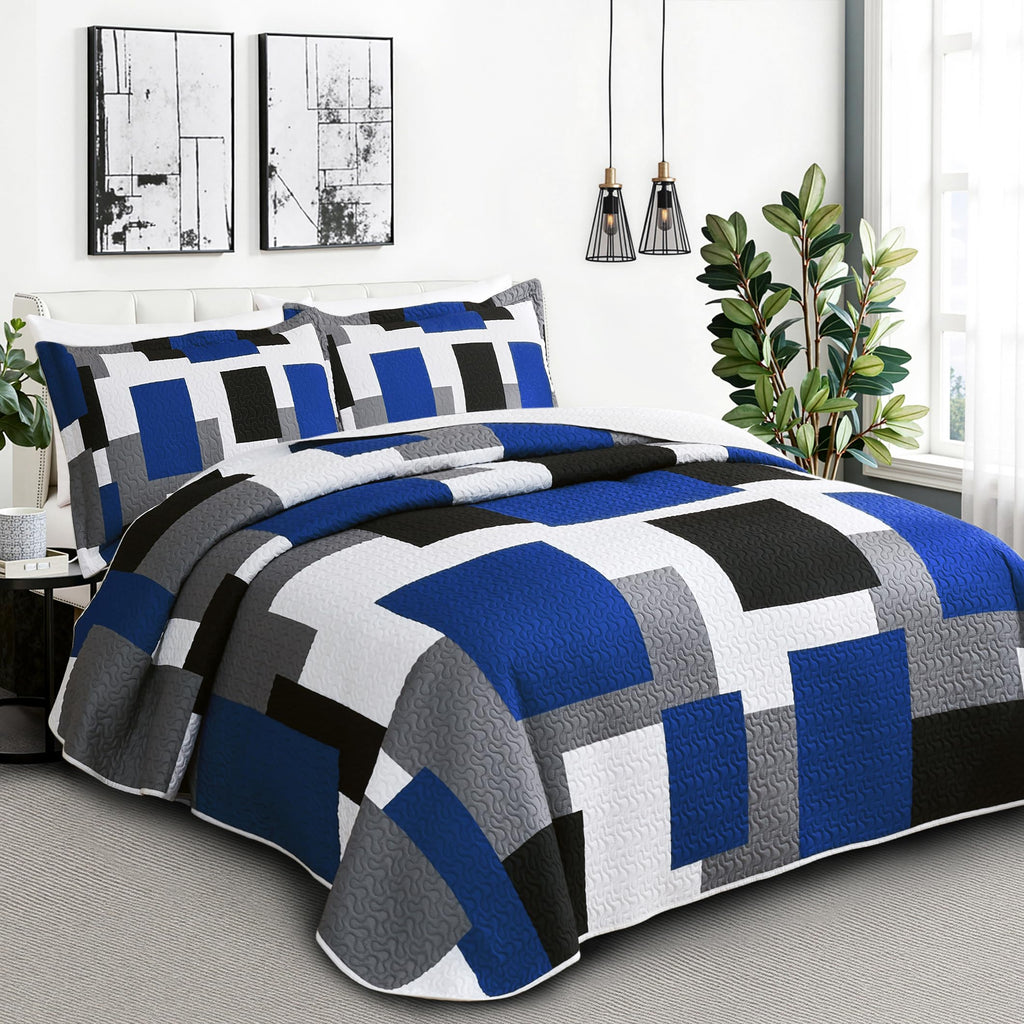 Tyrot Modern Abstract Set 3 Pieces Geometric Pattern Bedding Set