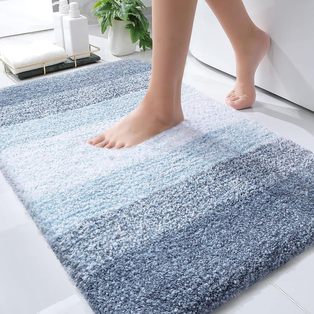 Plush Quick-Dry Absorbent Microfiber Bathroom Mat