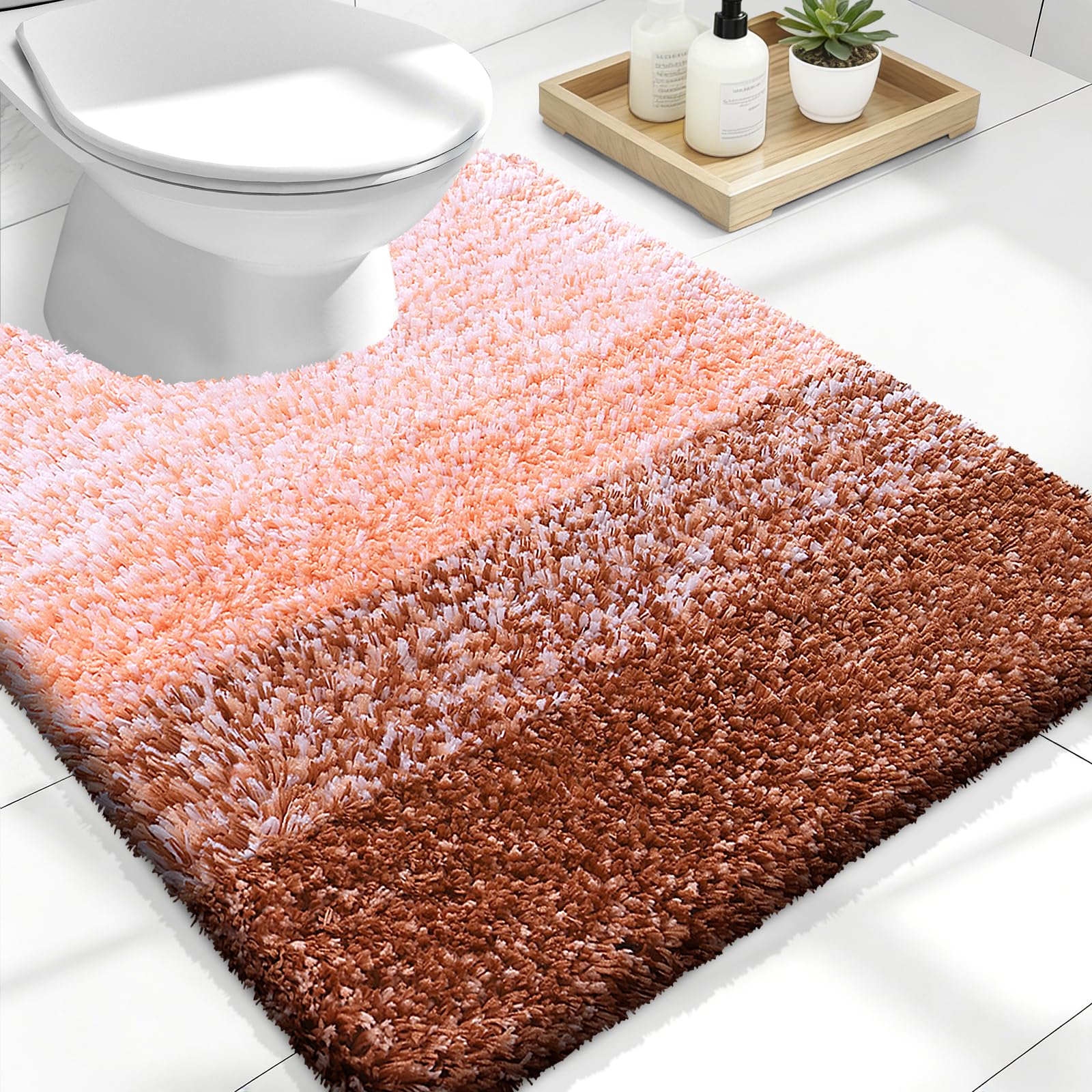 Plush Quick-Dry Absorbent Microfiber Bathroom Mat