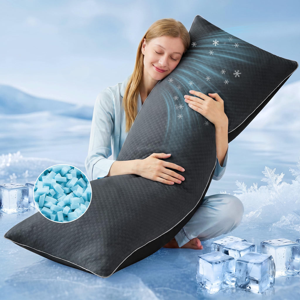 Cold-Touch Cooling Body Pillow for Side Sleepers