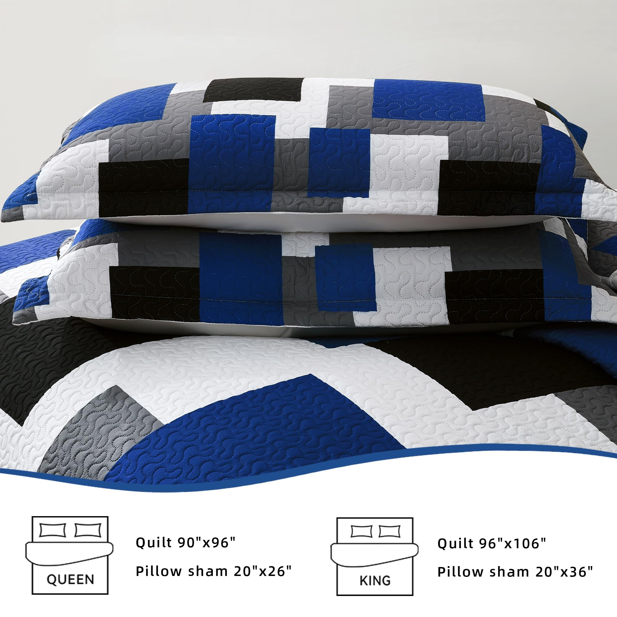 Tyrot Modern Abstract Set 3 Pieces Geometric Pattern Bedding Set