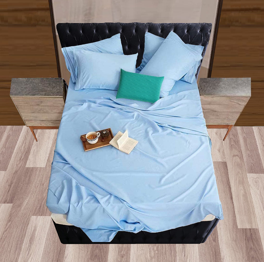 Mocassi Queen Sheet Set - Luxury Hotel 1800 Premier Bedding Sheets & Pillowcases - Ultra Soft Breathable & Cooling Bed Sheets - Deep Pocket - Wrinkle Resistant - 6 Piece Set