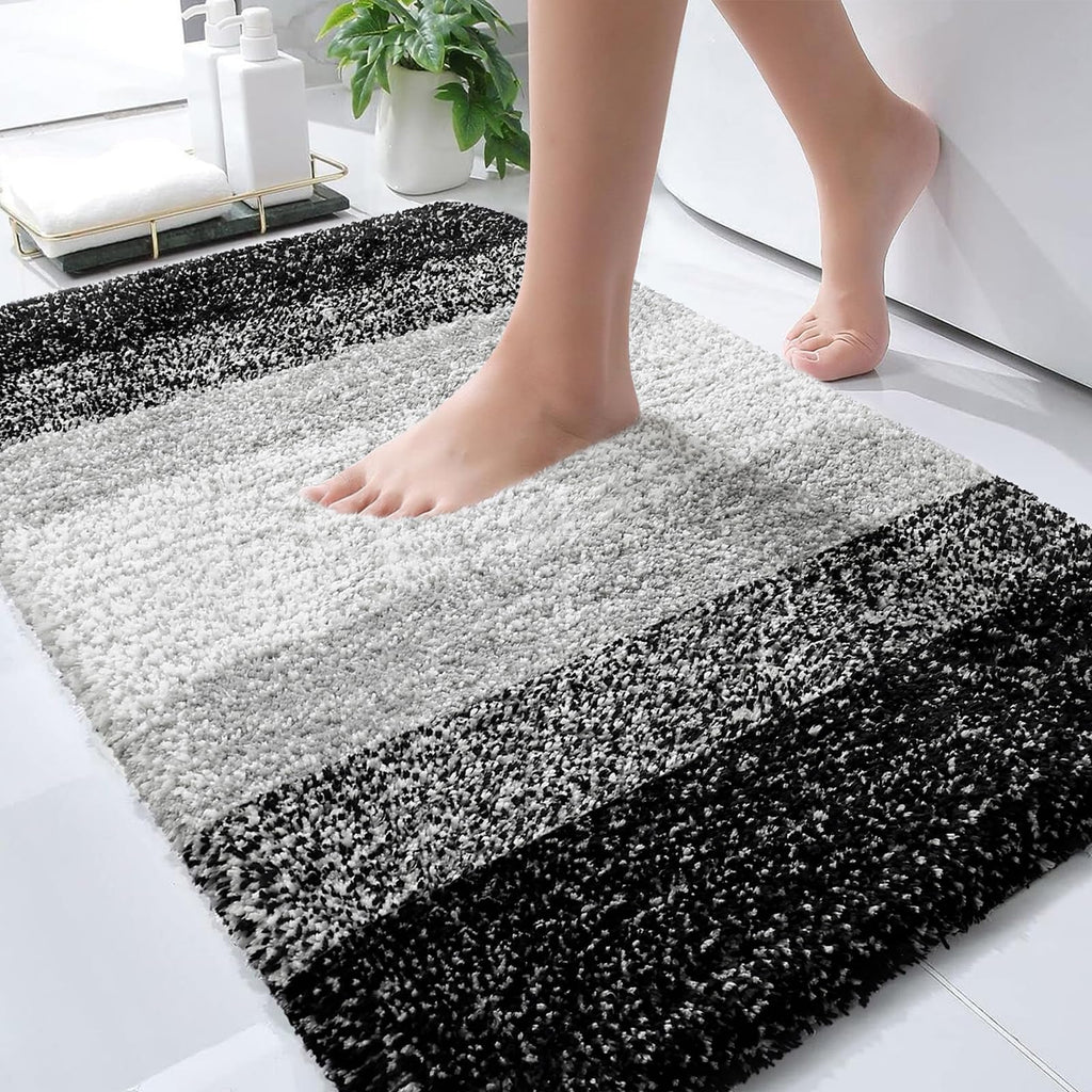 Plush Quick-Dry Absorbent Microfiber Bathroom Mat