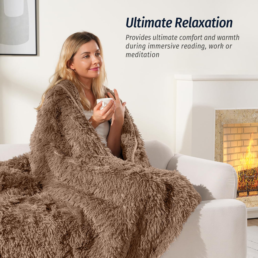 Wemore Shaggy Faux Fur Cozy Blanket