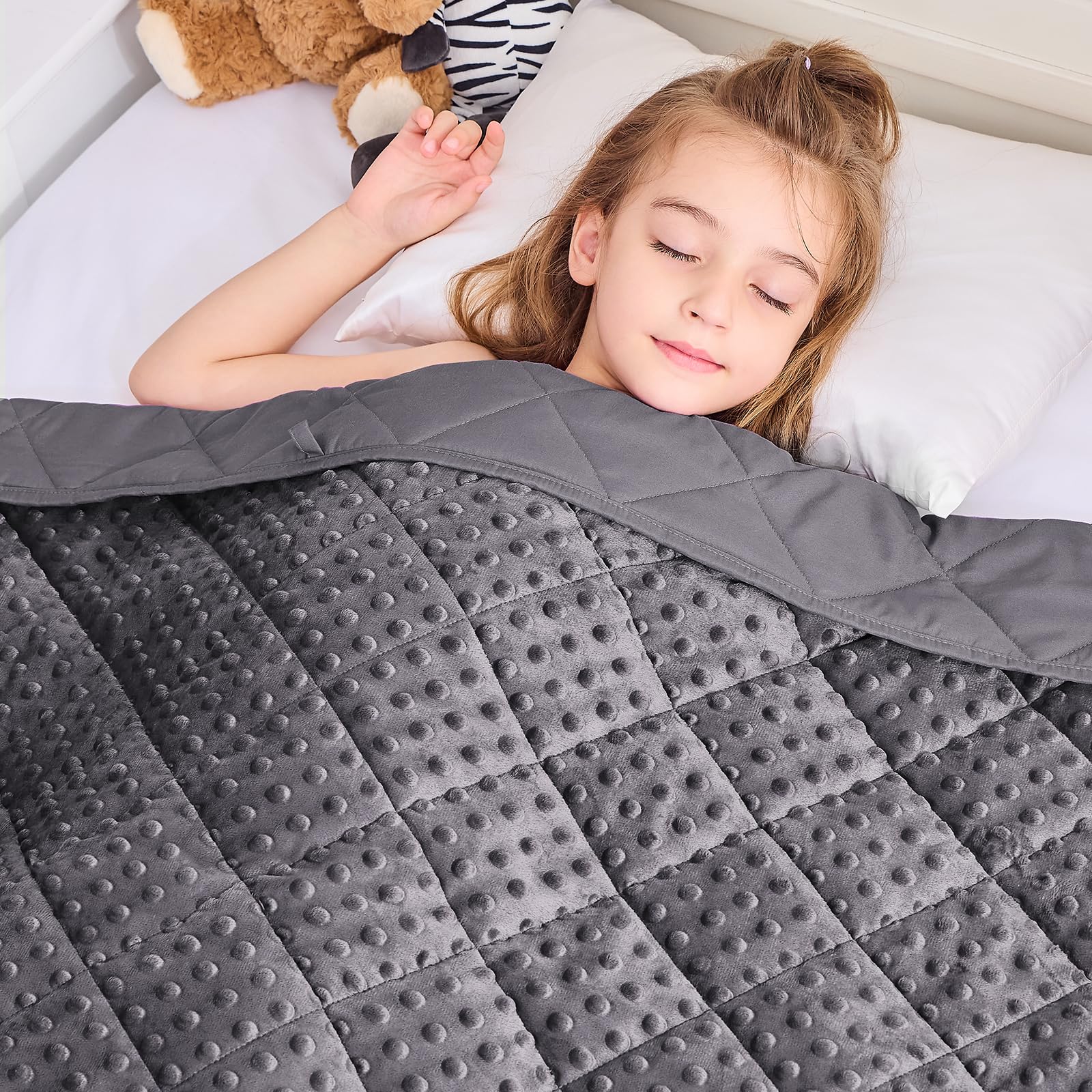 yescool Weighted Blanket Cooling Weighted Throw Blanket Minky Plush Heavy Blankets Microfiber Small Blankets Fleece Warm Weighted Comforter