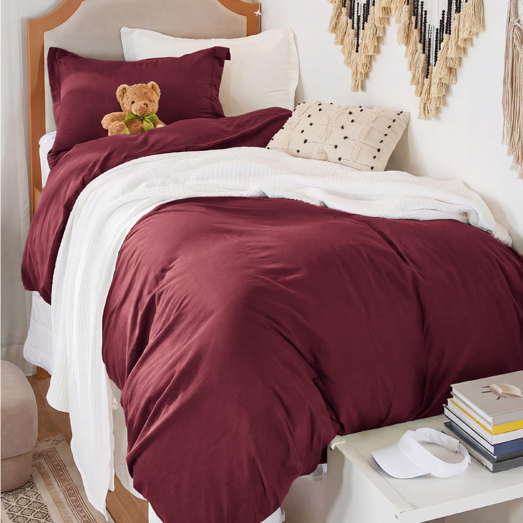 Bedsure Soft Prewashed Duvet Cover Set with Zipper Closure and Pillow Covers, Comforter Not Included