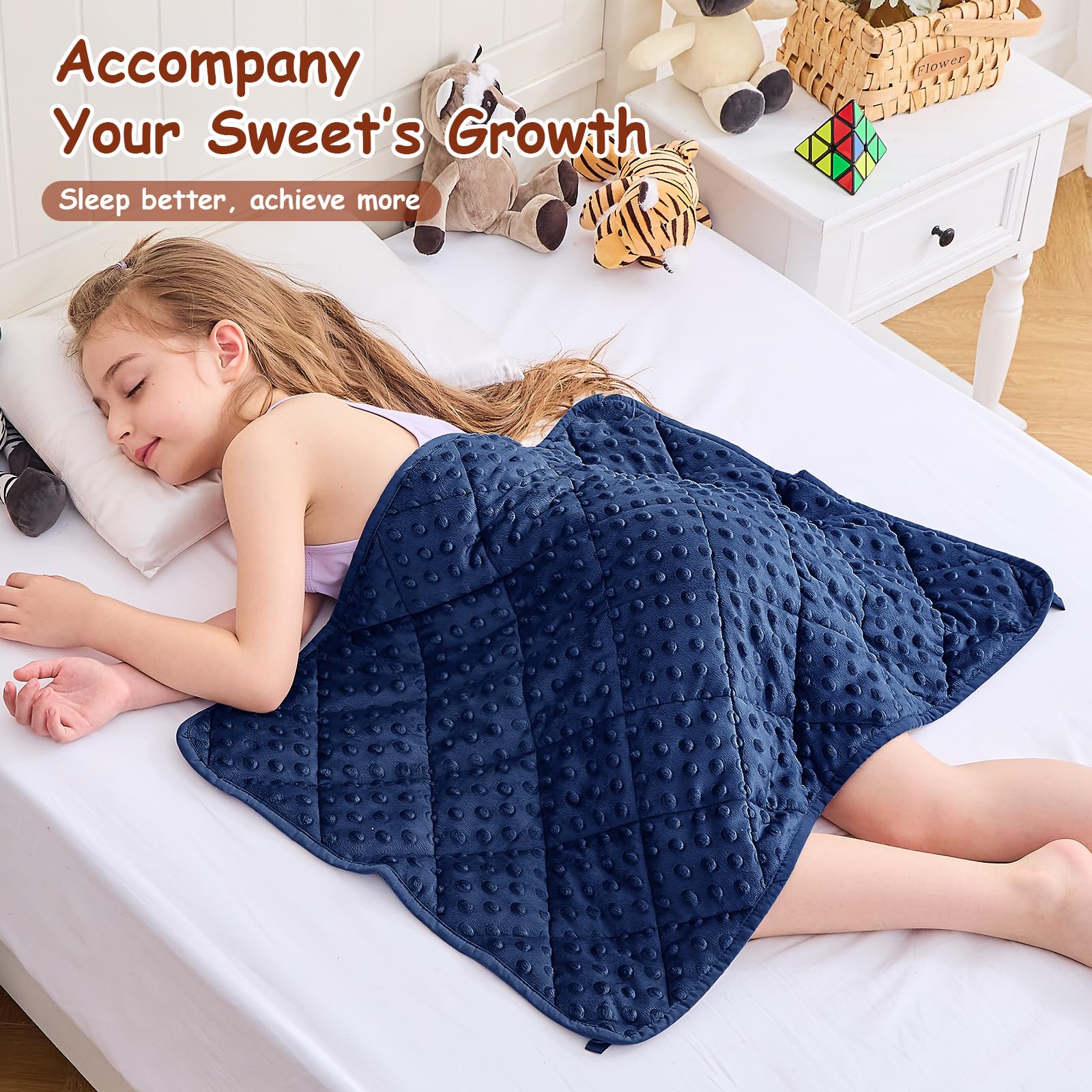 yescool Weighted Blanket Cooling Weighted Throw Blanket Minky Plush Heavy Blankets Microfiber Small Blankets Fleece Warm Weighted Comforter