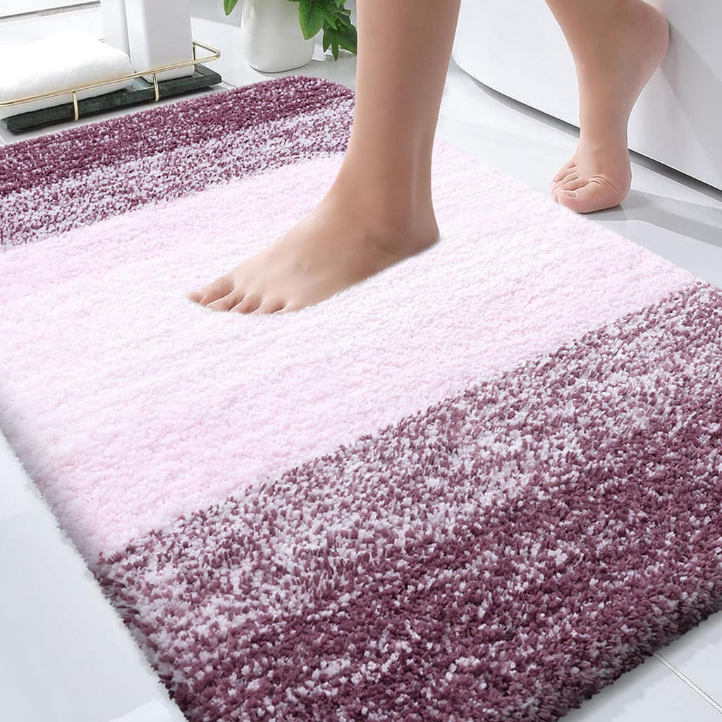 Plush Quick-Dry Absorbent Microfiber Bathroom Mat