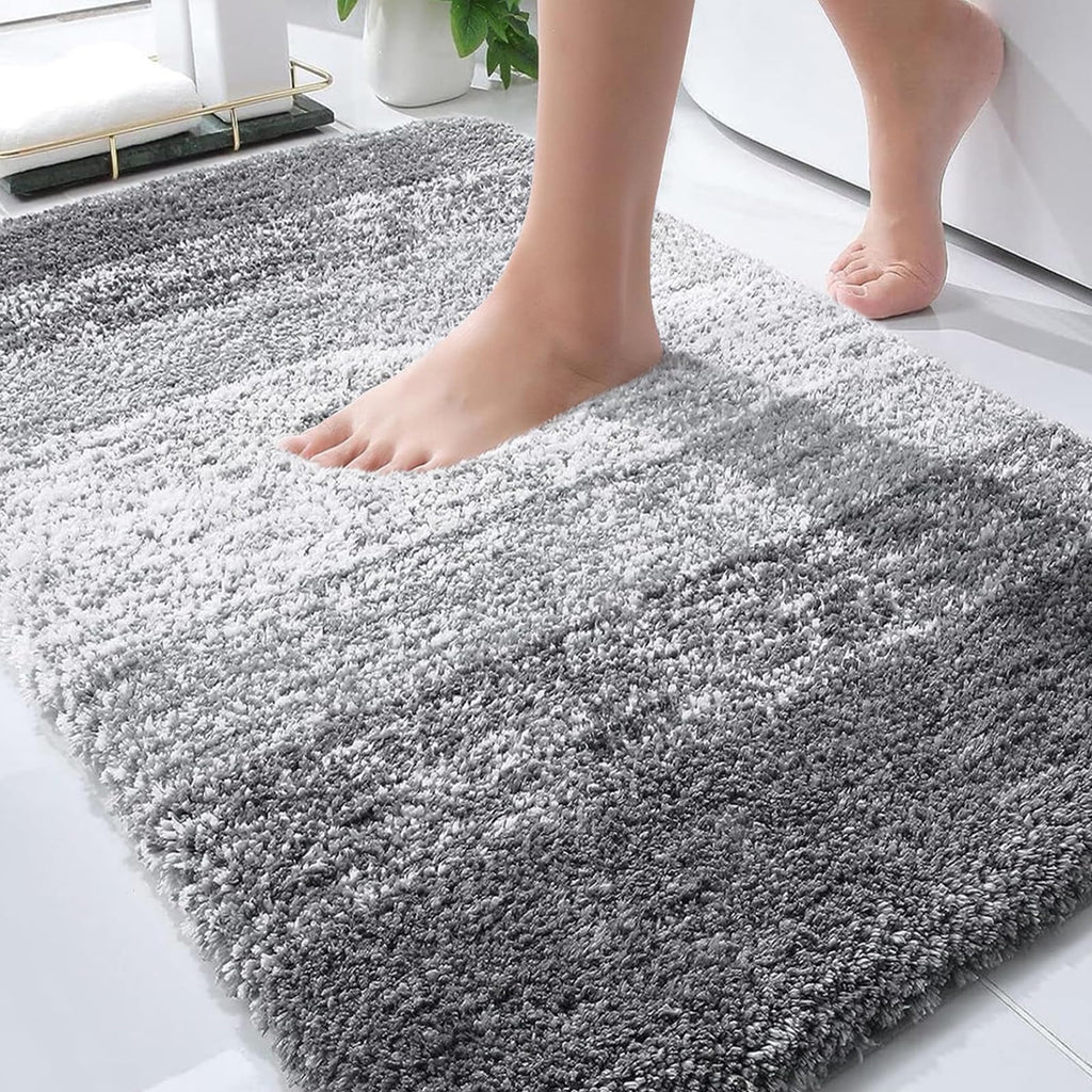 Plush Quick-Dry Absorbent Microfiber Bathroom Mat