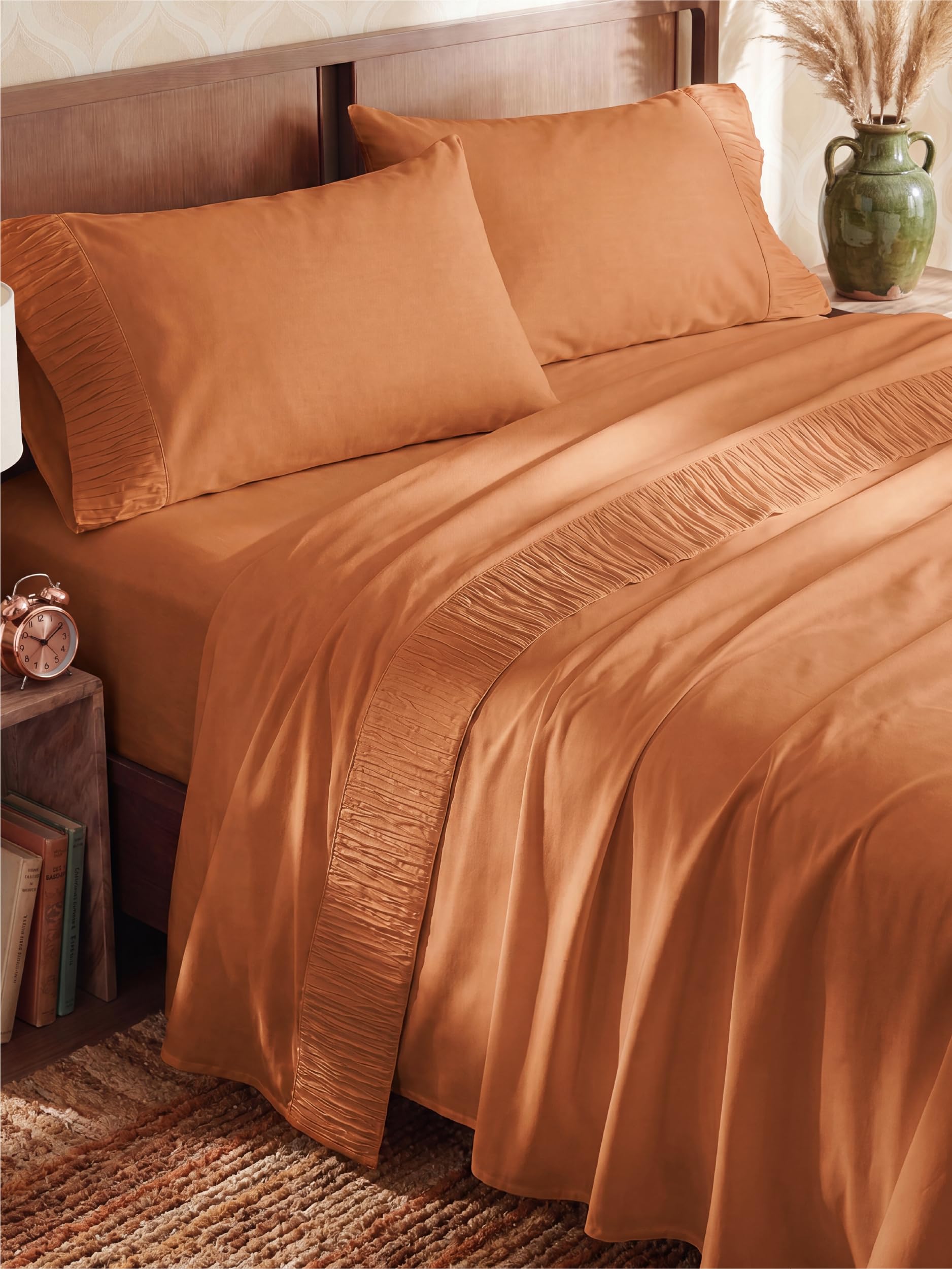 Bedsure Sheet Set - Soft Sheets - Breathable & Cooling - Hotel Luxury - Easy Care Polyester Microfiber Bedding