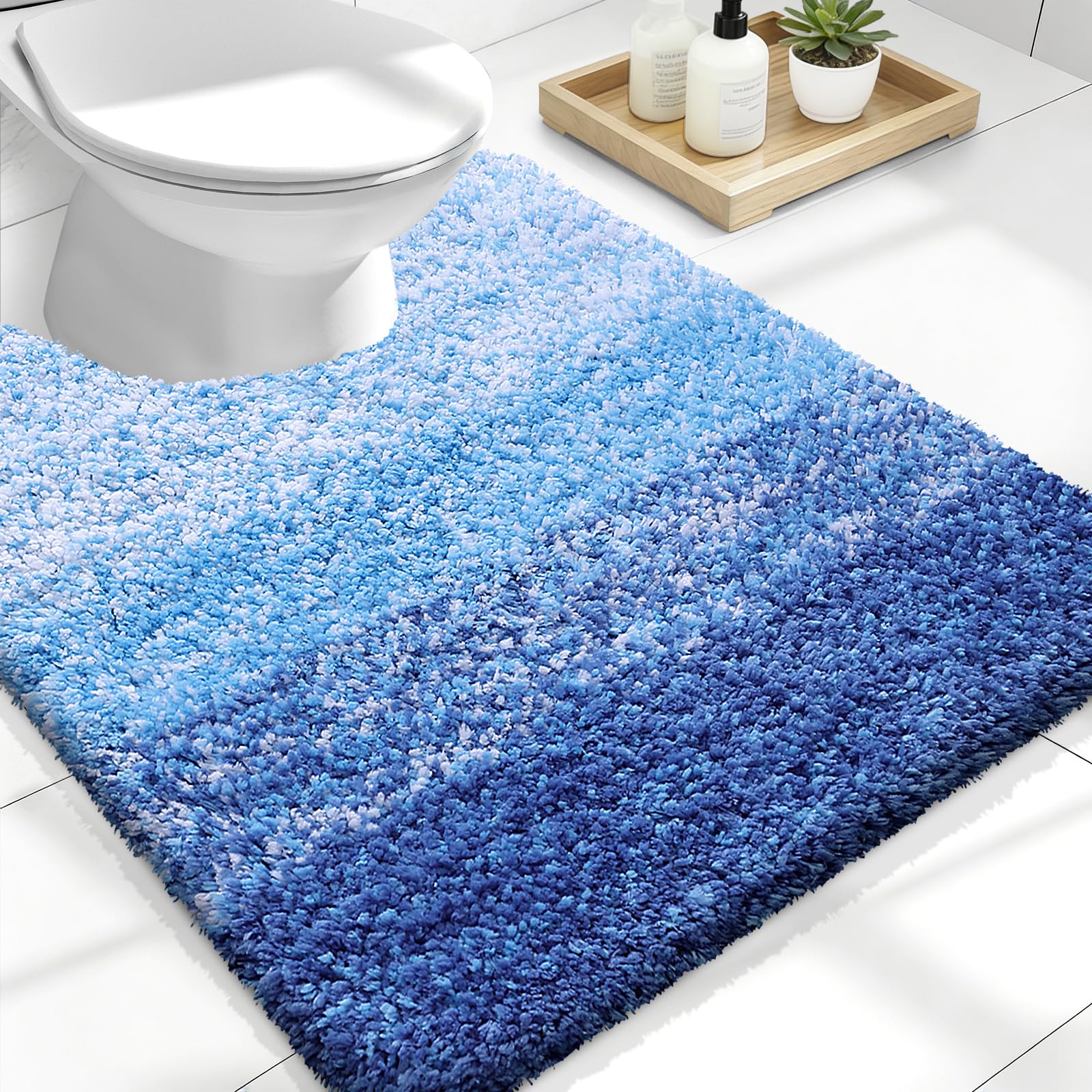 Plush Quick-Dry Absorbent Microfiber Bathroom Mat