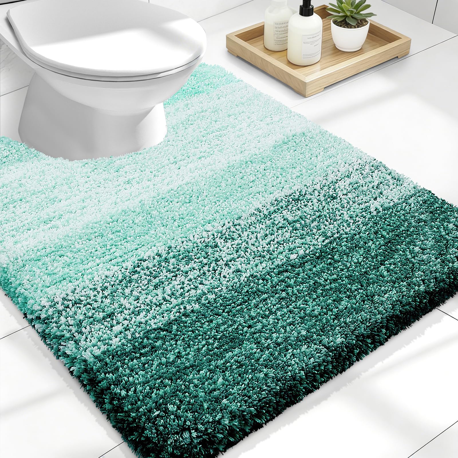 Plush Quick-Dry Absorbent Microfiber Bathroom Mat
