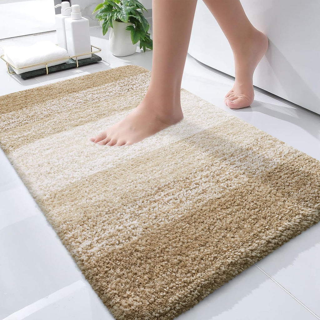 Plush Quick-Dry Absorbent Microfiber Bathroom Mat