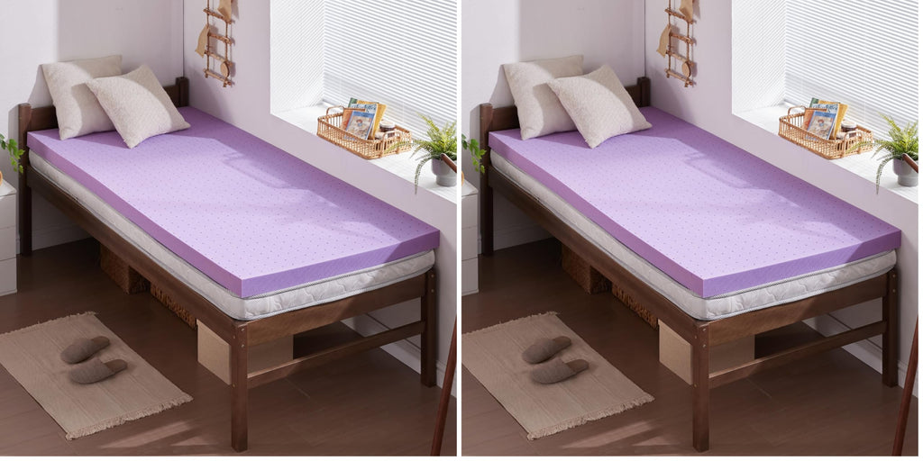 Gel-Infused Cooling Memory Foam Mattress Topper