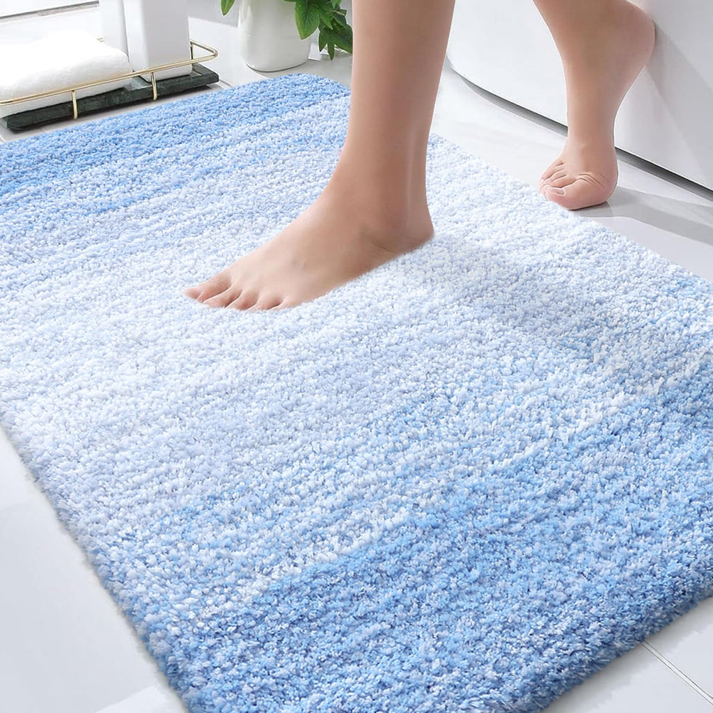 Plush Quick-Dry Absorbent Microfiber Bathroom Mat