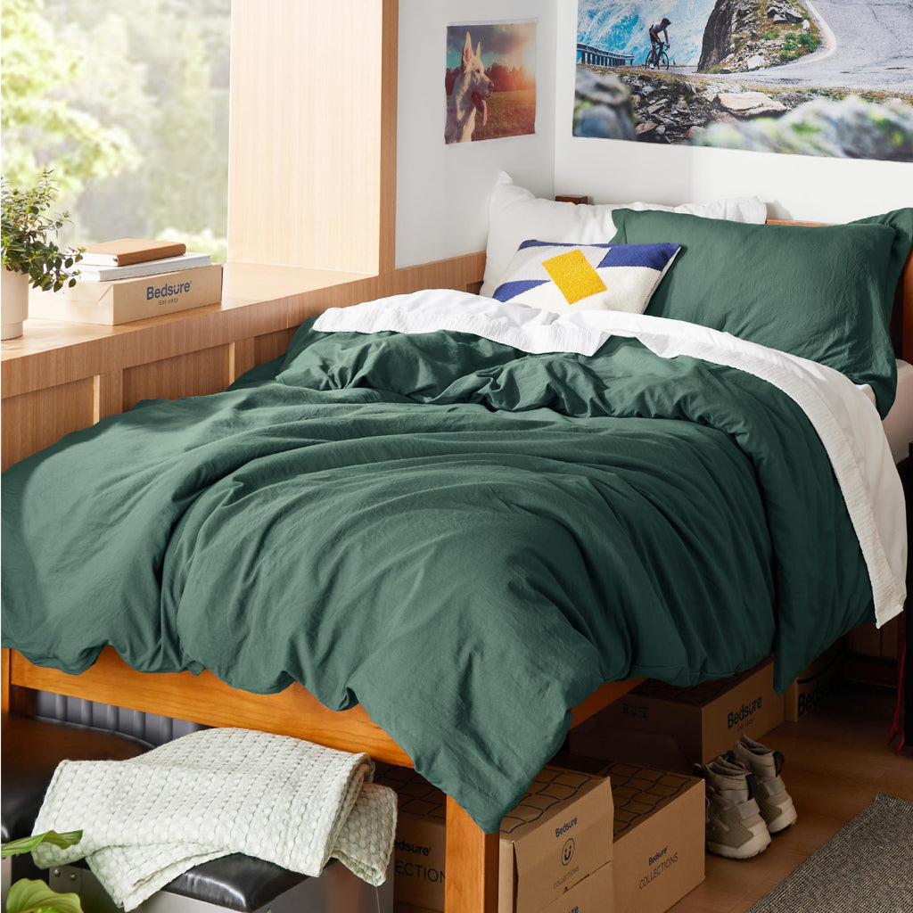 Bedsure Soft Prewashed Duvet Cover Set with Zipper Closure and Pillow Covers, Comforter Not Included