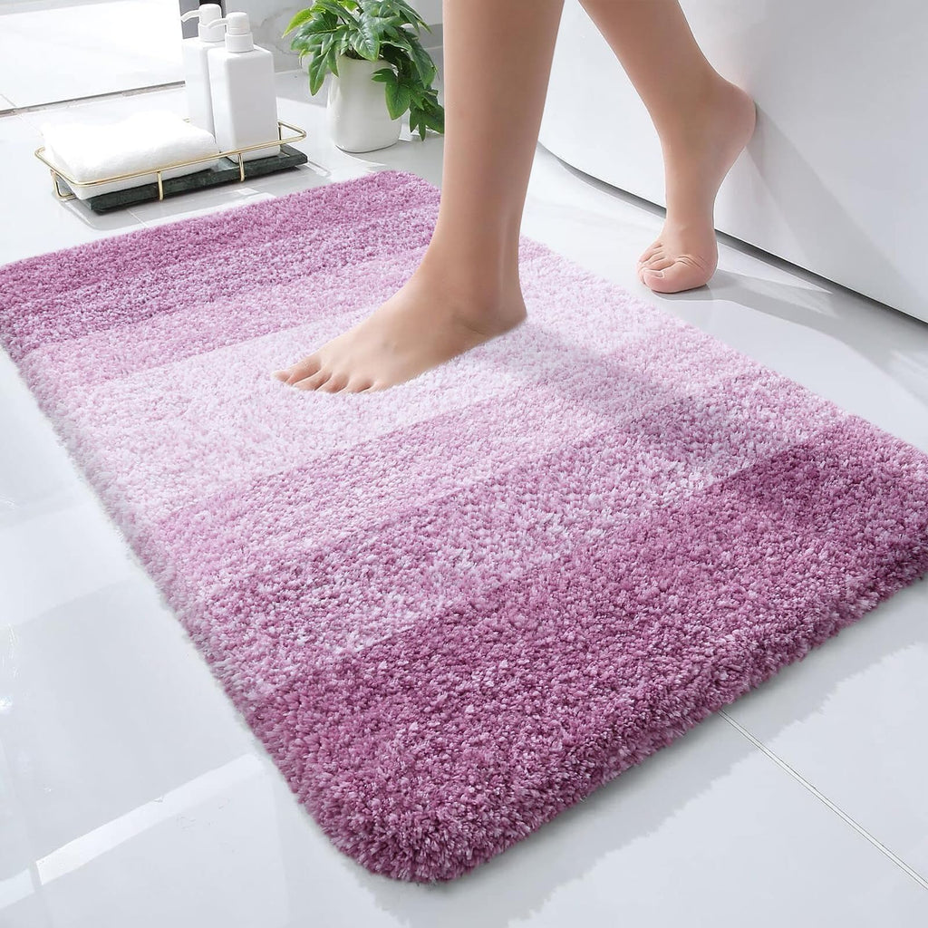 Plush Quick-Dry Absorbent Microfiber Bathroom Mat