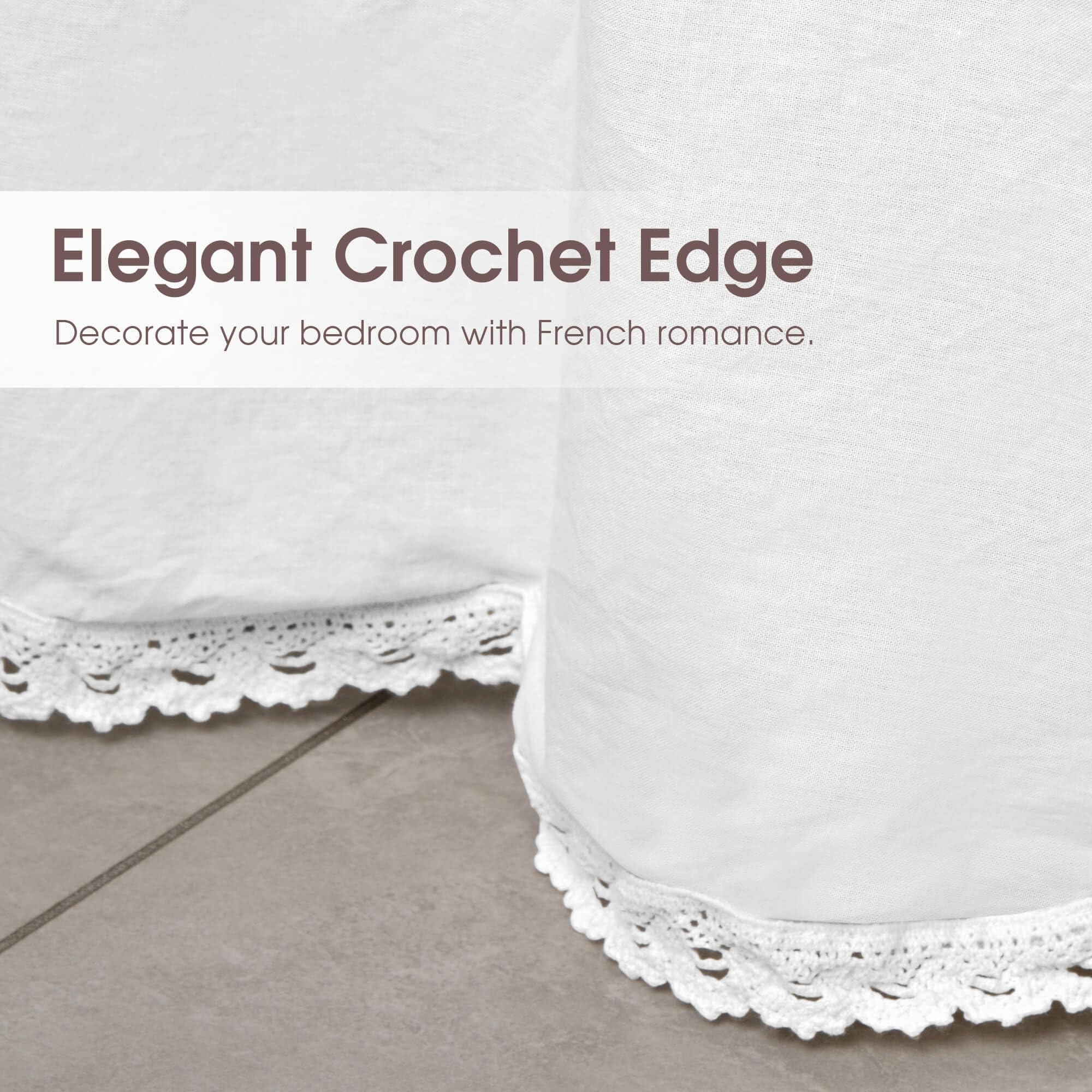 Coordinated Bed Skirt and Throw Pillow Sham Set