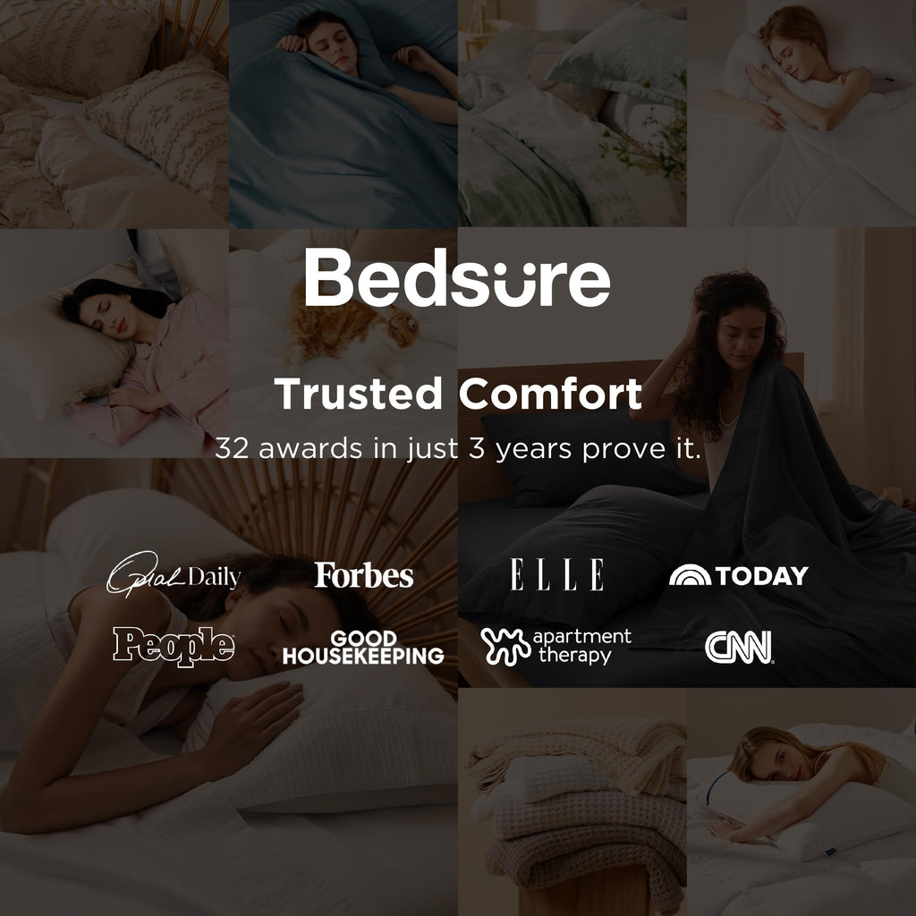 Bedsure Sheet Set - Soft Sheets - Breathable & Cooling - Hotel Luxury - Easy Care Polyester Microfiber Bedding