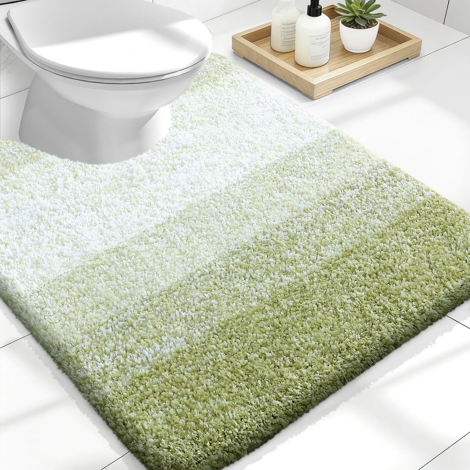 Plush Quick-Dry Absorbent Microfiber Bathroom Mat