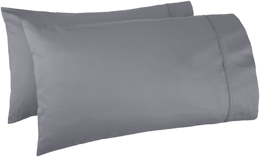 Amazon Basics 400 Thread Count Cotton Pillow Cases, Set of 2