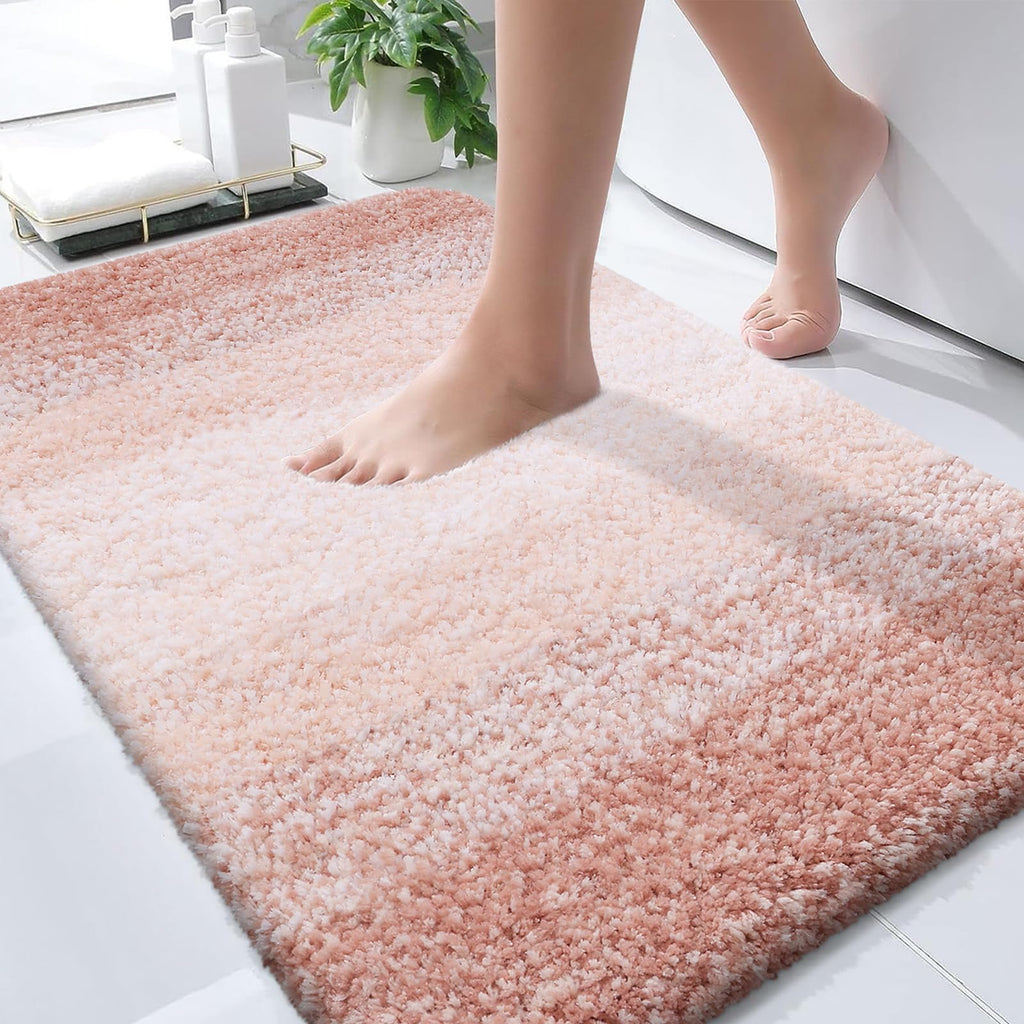 Plush Quick-Dry Absorbent Microfiber Bathroom Mat