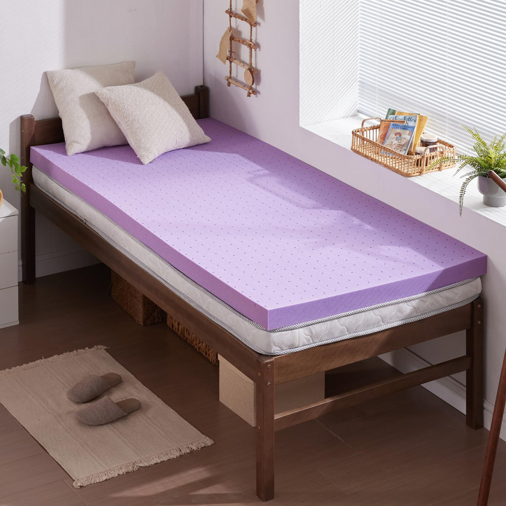 Gel-Infused Cooling Memory Foam Mattress Topper