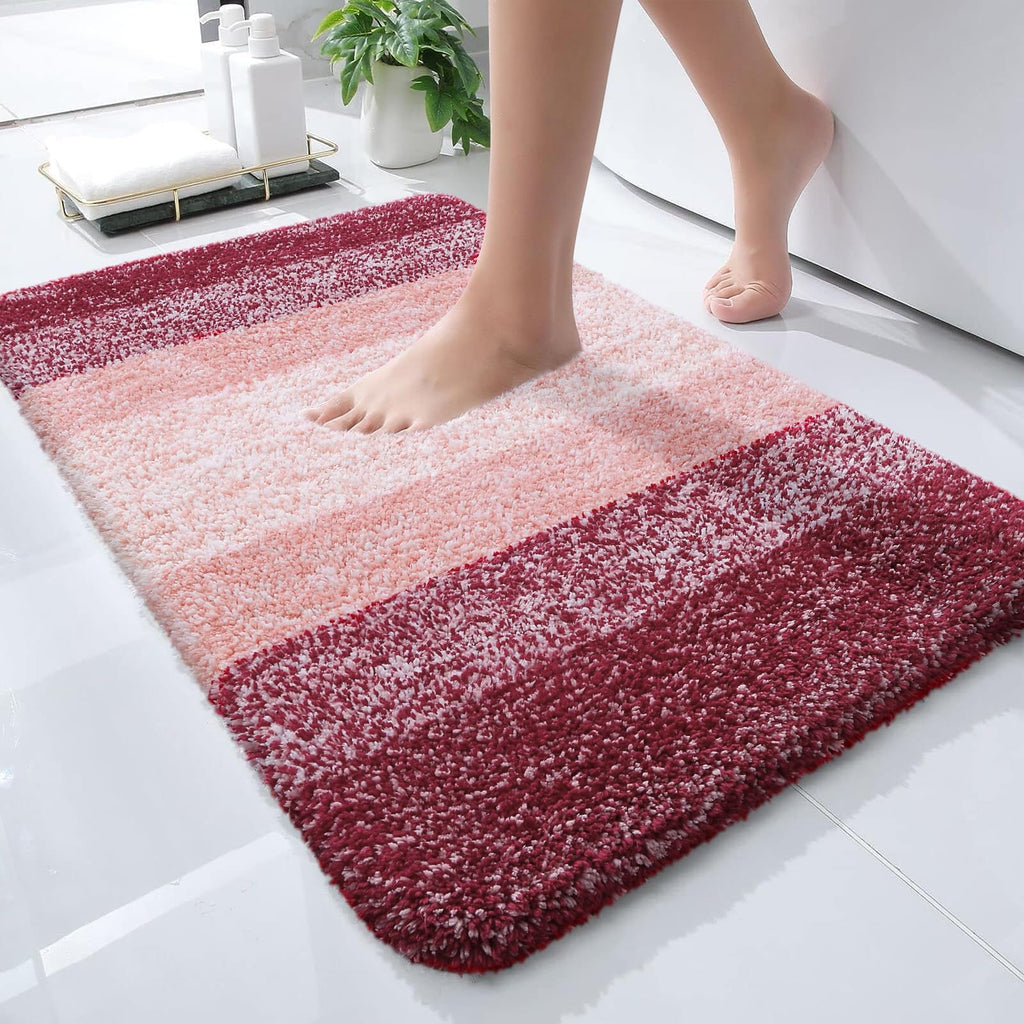 Plush Quick-Dry Absorbent Microfiber Bathroom Mat