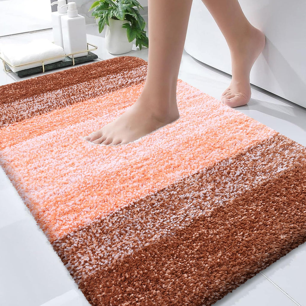 Plush Quick-Dry Absorbent Microfiber Bathroom Mat