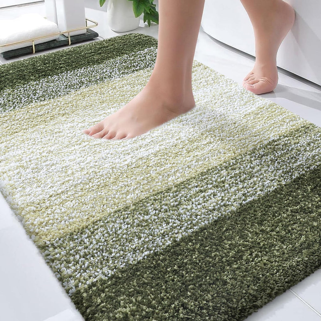 Plush Quick-Dry Absorbent Microfiber Bathroom Mat