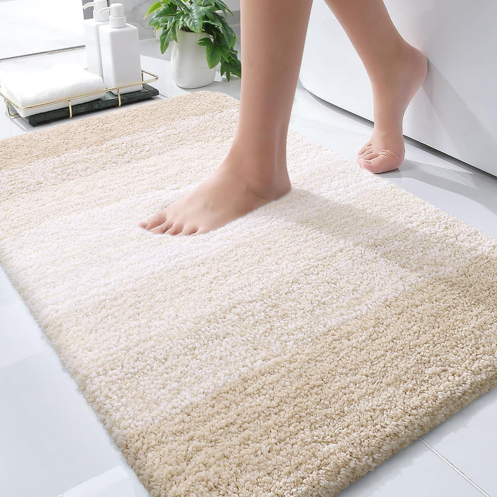 Plush Quick-Dry Absorbent Microfiber Bathroom Mat