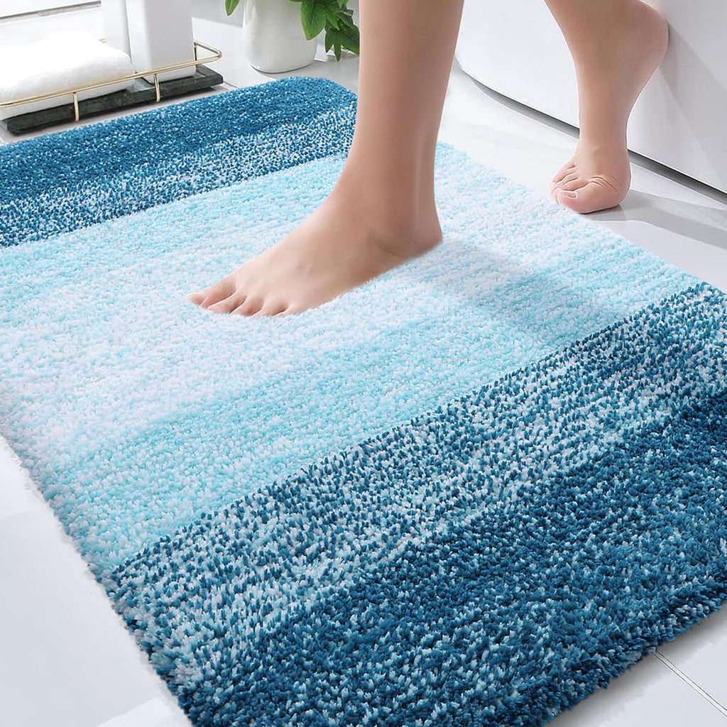 Plush Quick-Dry Absorbent Microfiber Bathroom Mat