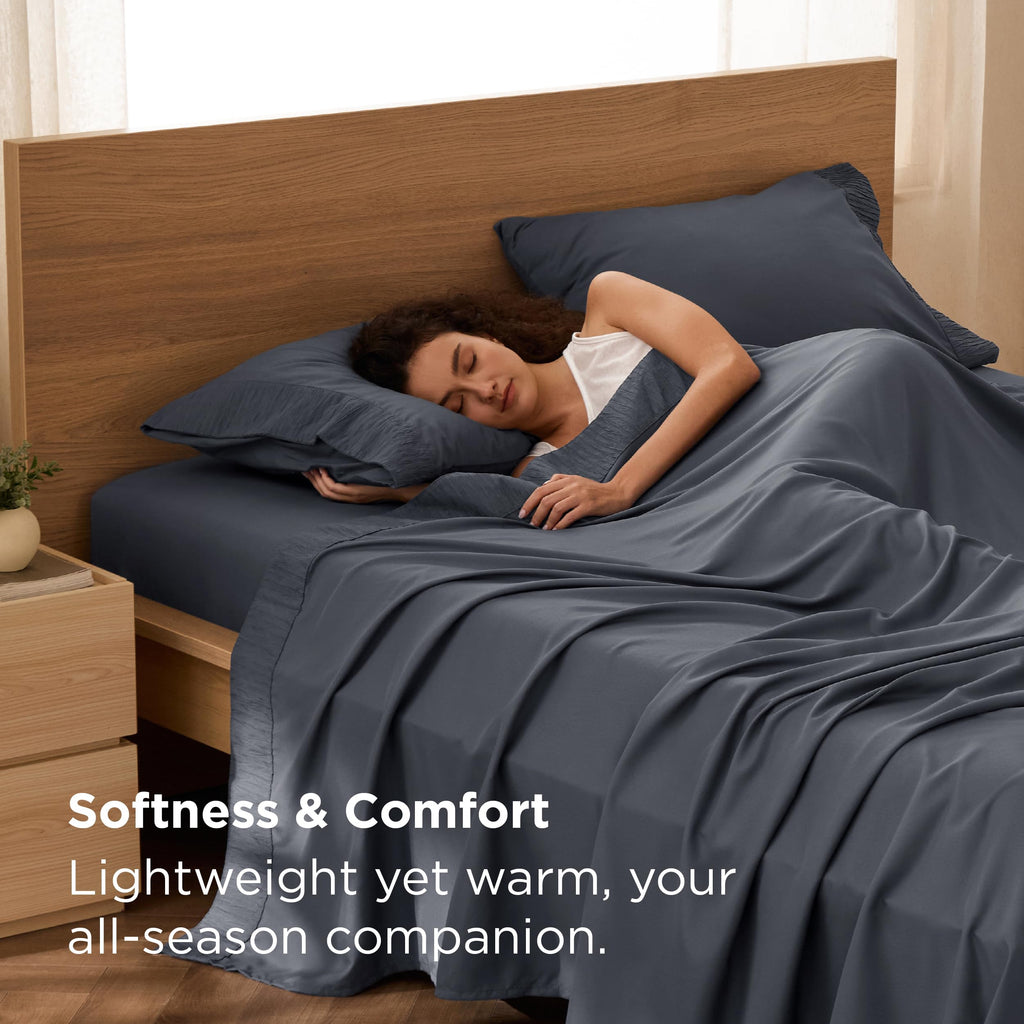 Bedsure Sheet Set - Soft Sheets - Breathable & Cooling - Hotel Luxury - Easy Care Polyester Microfiber Bedding