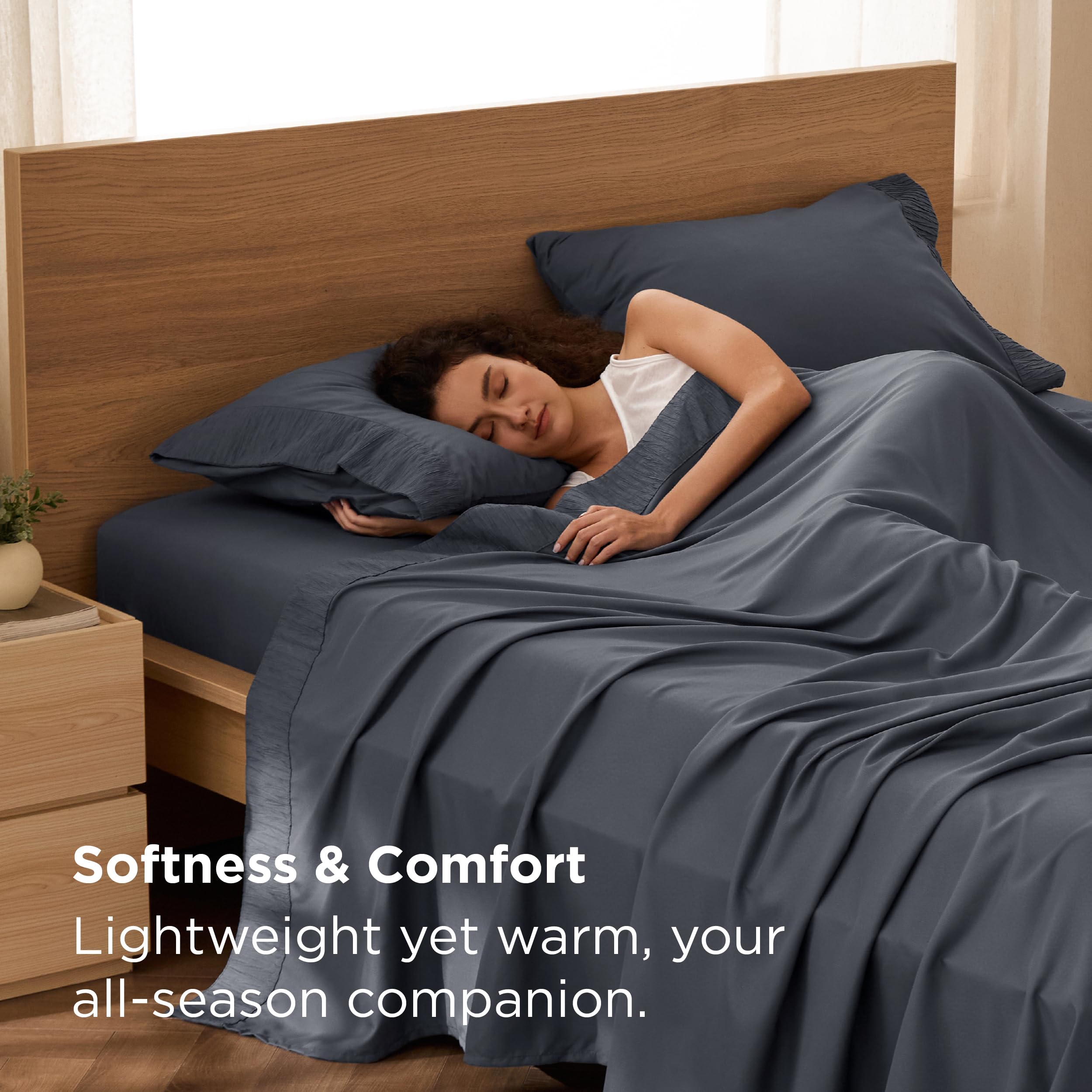 Bedsure Sheet Set - Soft Sheets - Breathable & Cooling - Hotel Luxury - Easy Care Polyester Microfiber Bedding