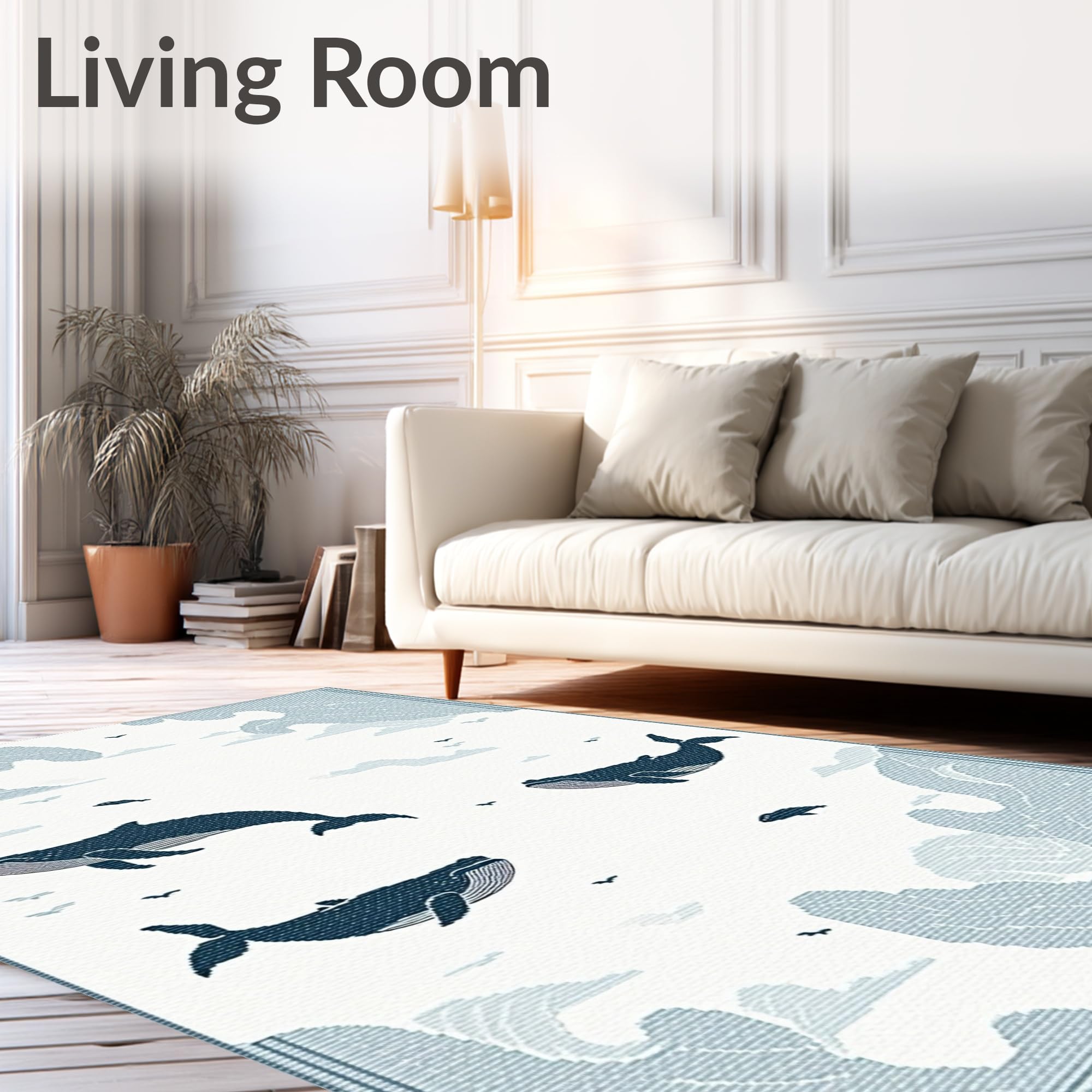 Washable Non-Slip Stain-Resistant Indoor Area Rug