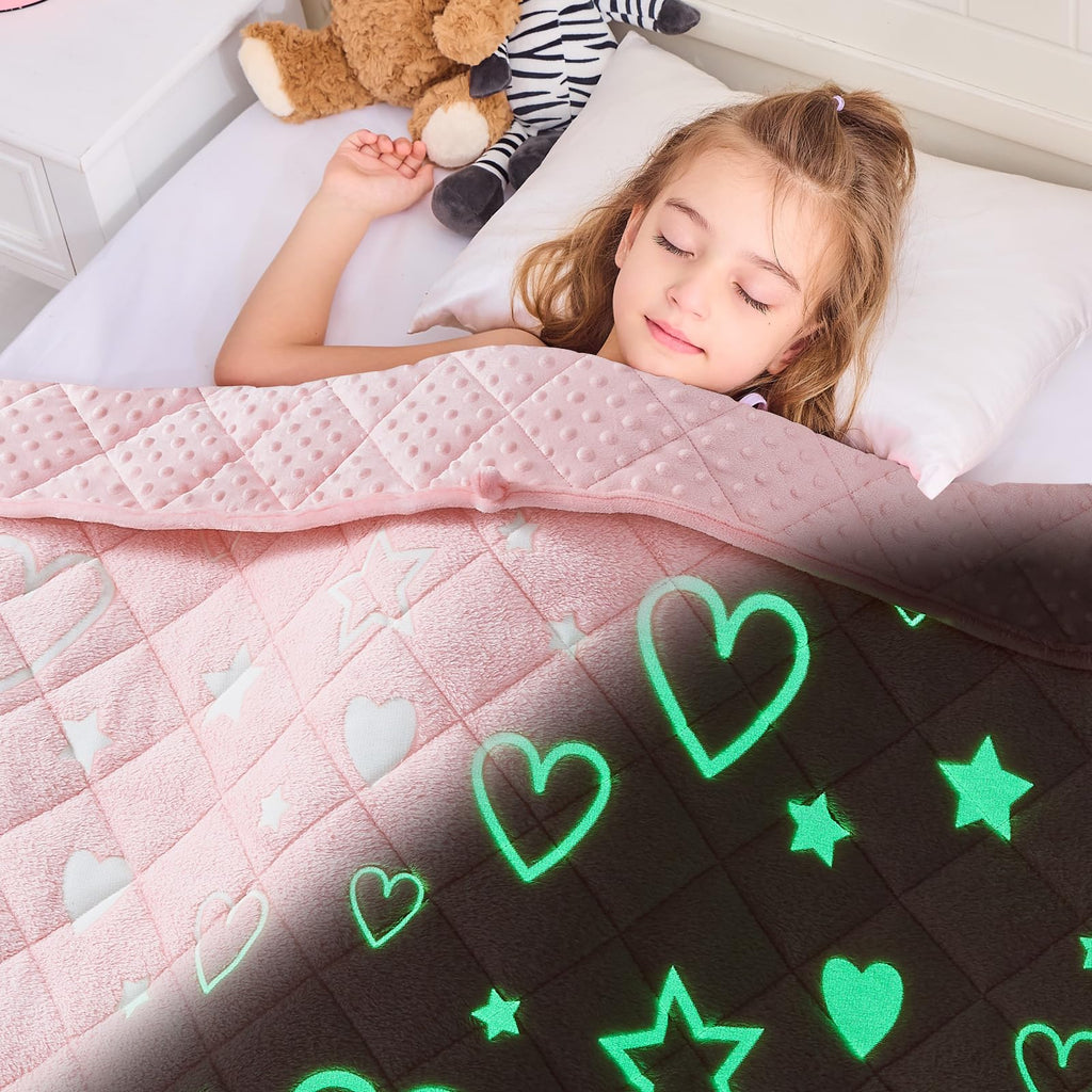 yescool Weighted Blanket Cooling Weighted Throw Blanket Minky Plush Heavy Blankets Microfiber Small Blankets Fleece Warm Weighted Comforter