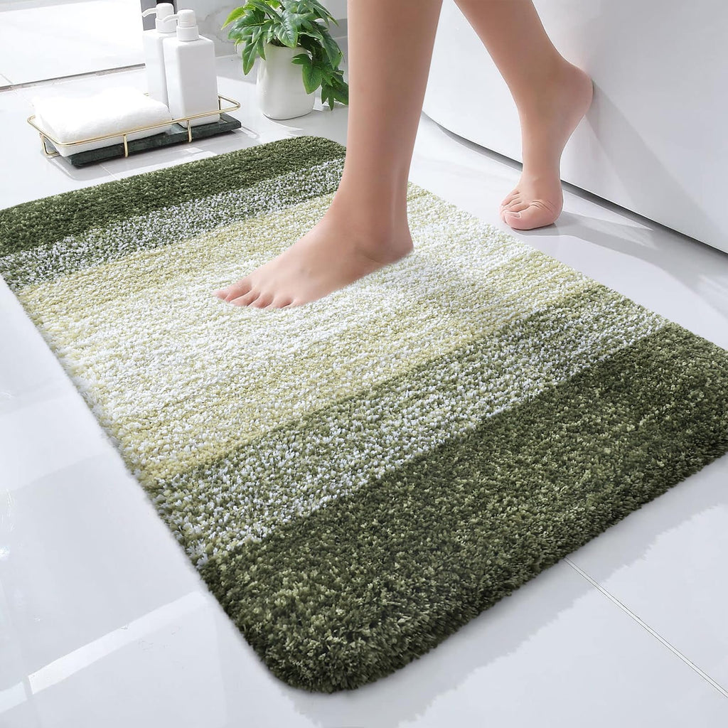 Plush Quick-Dry Absorbent Microfiber Bathroom Mat