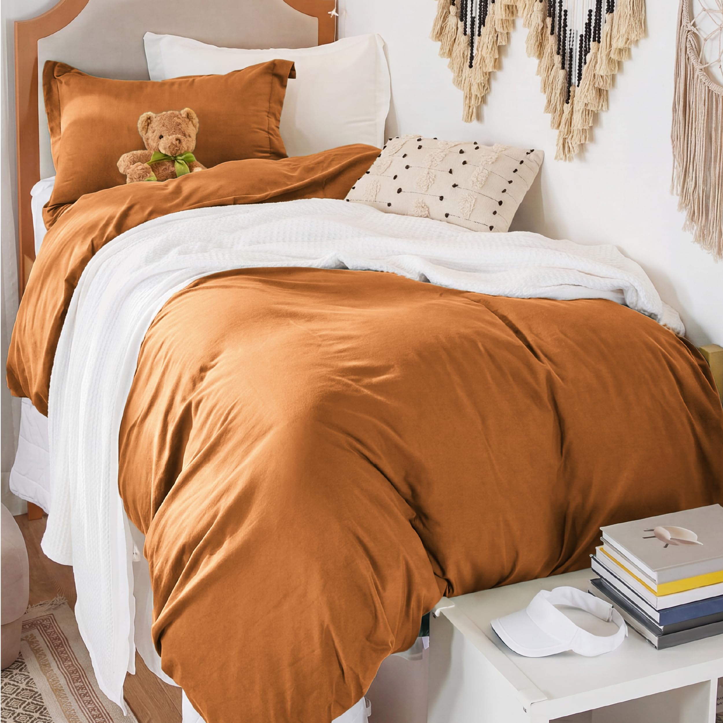 Bedsure Soft Prewashed Duvet Cover Set with Zipper Closure and Pillow Covers, Comforter Not Included