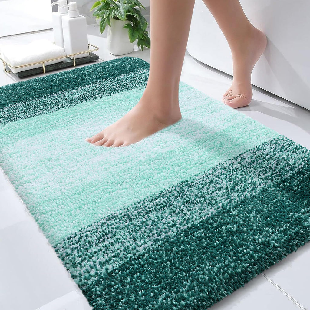 Plush Quick-Dry Absorbent Microfiber Bathroom Mat