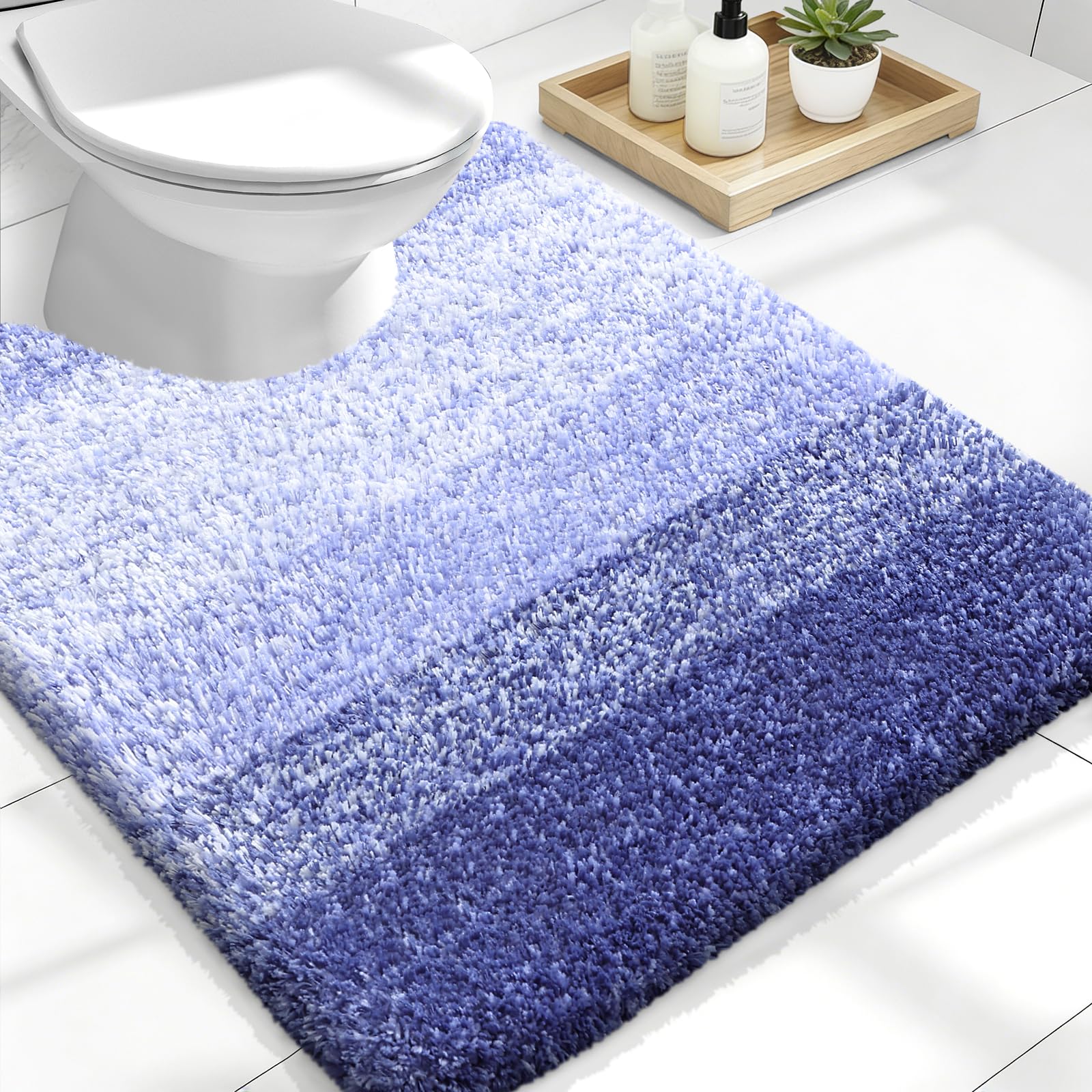 Plush Quick-Dry Absorbent Microfiber Bathroom Mat