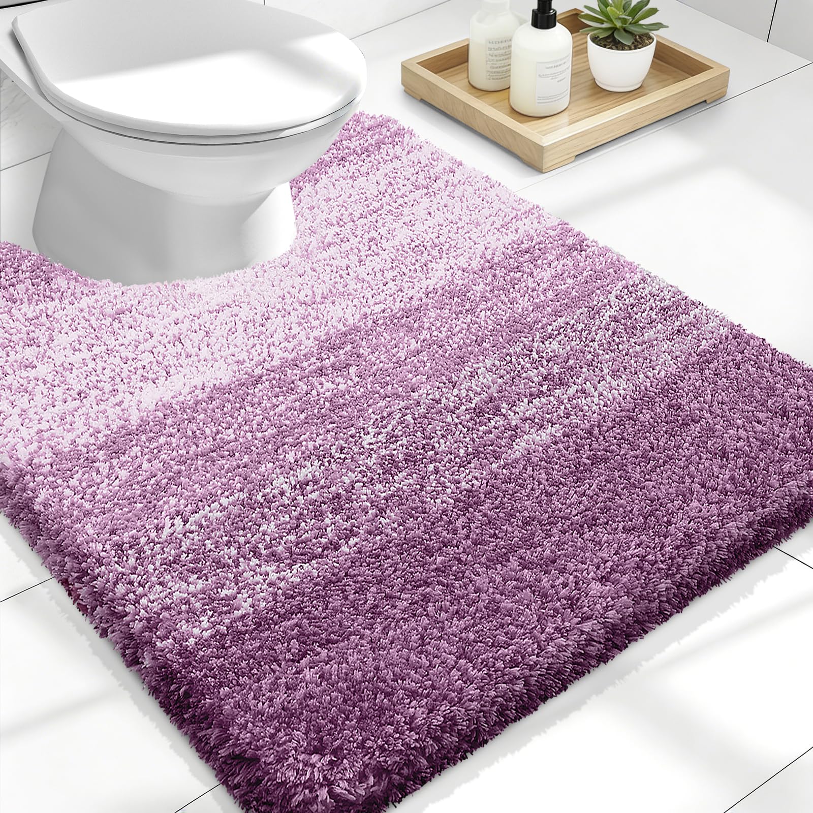 Plush Quick-Dry Absorbent Microfiber Bathroom Mat