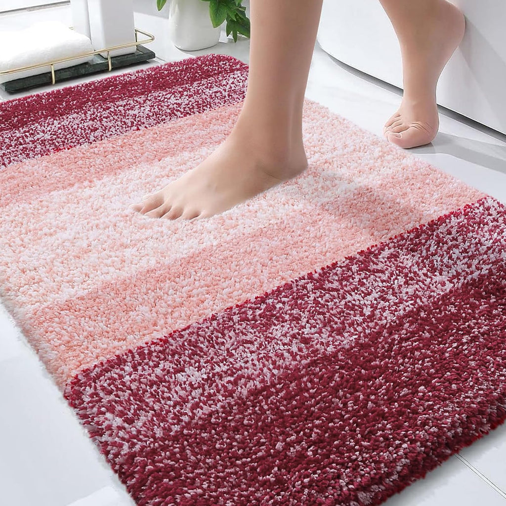 Plush Quick-Dry Absorbent Microfiber Bathroom Mat