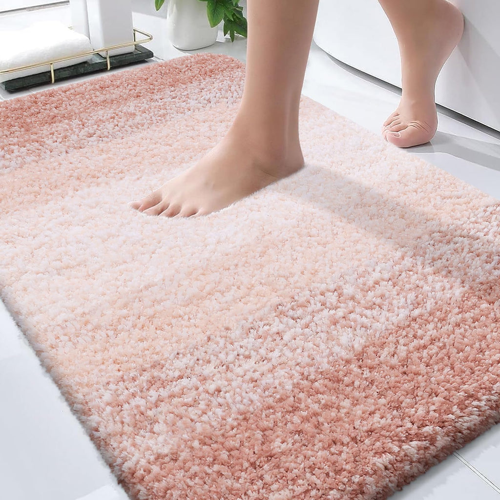 Plush Quick-Dry Absorbent Microfiber Bathroom Mat