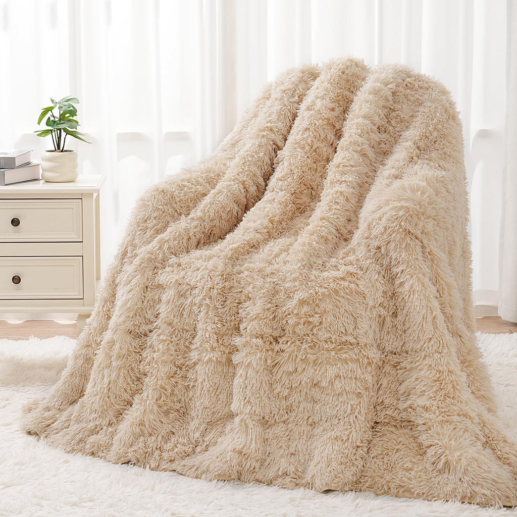 Wemore Shaggy Faux Fur Cozy Blanket