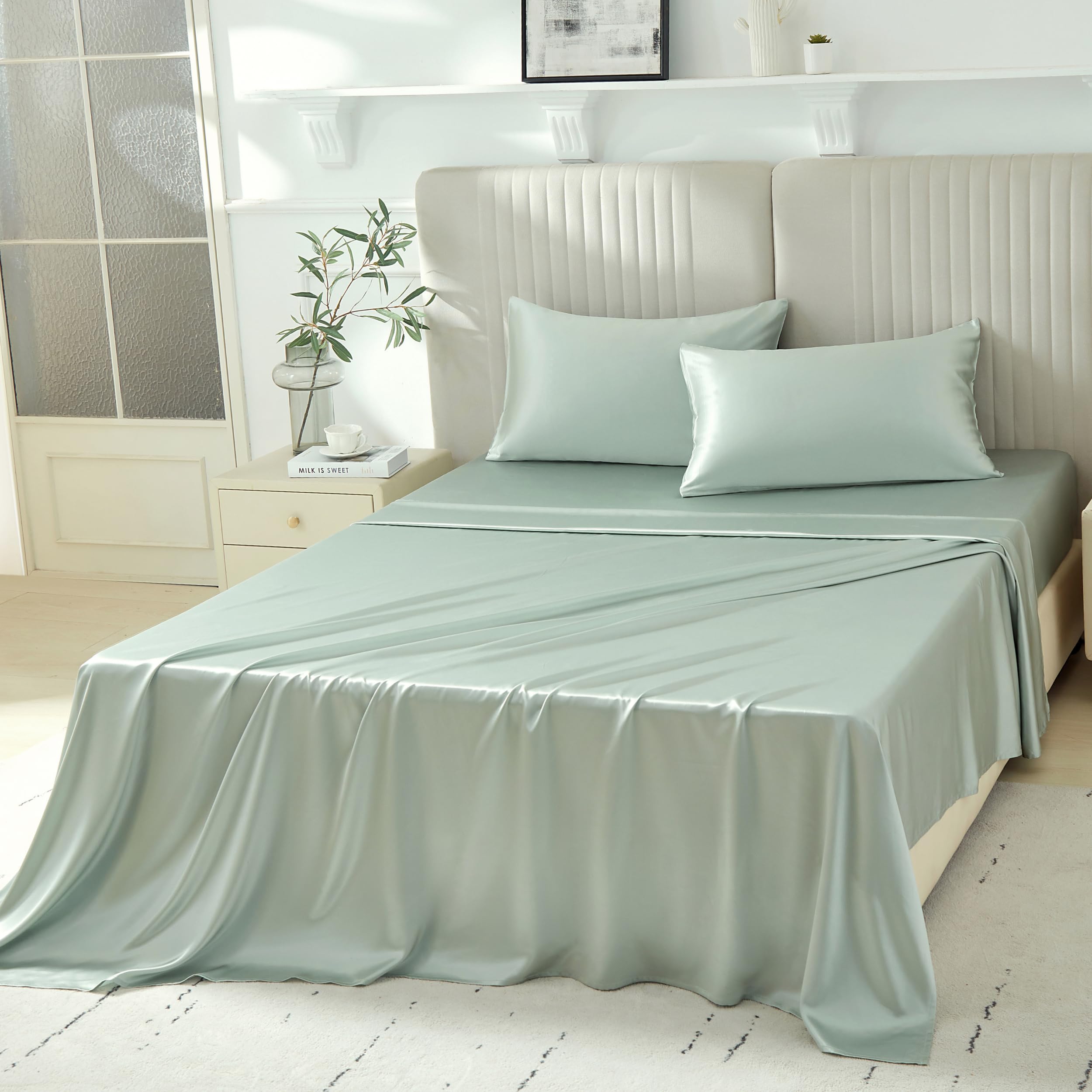 Luxury 22-Momme Mulberry Silk Deep-Pocket Sheet Set