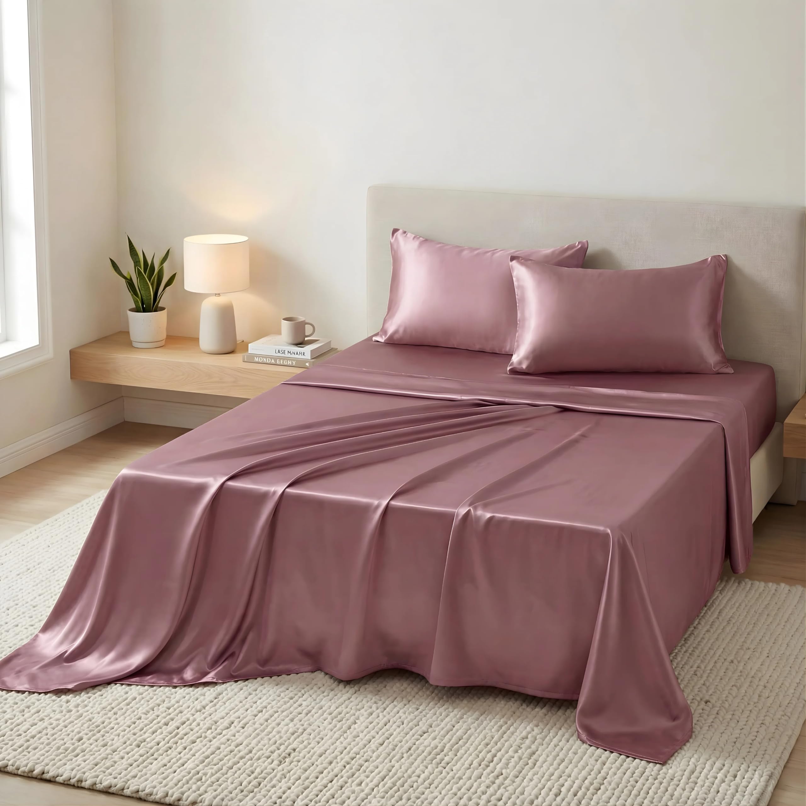 Luxury 22-Momme Mulberry Silk Deep-Pocket Sheet Set